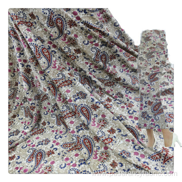 textile digital printed velvet fabric for garment